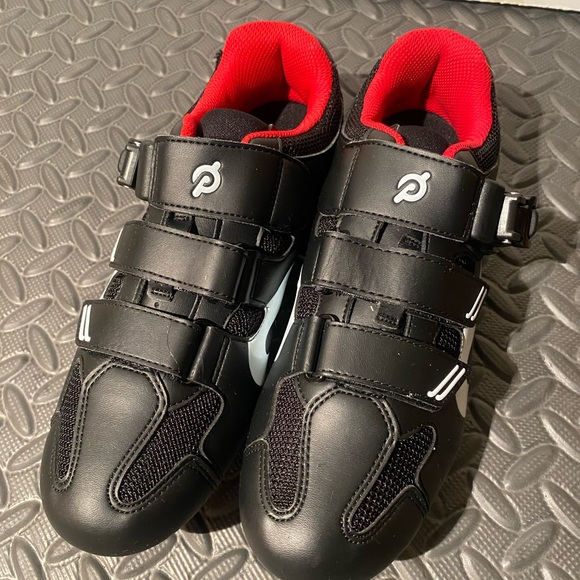 Peloton Cycling Altos Shoes Black Red size 6 US / 39 EU - Picture 2 of 6